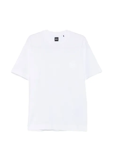 BOSS logo-embroidered T-shirt White 50560328