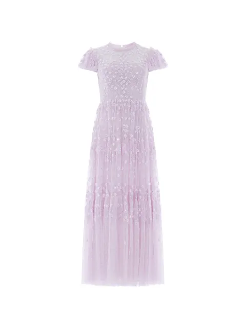 Needle & Thread Clover sequin-embellished maxi dress Purple DGSS03RSS26PWL