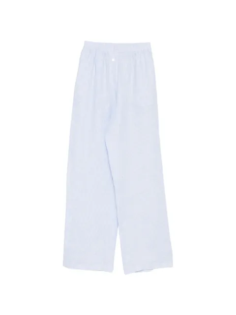 Riviera elasticated-waistband pants Blue PA01