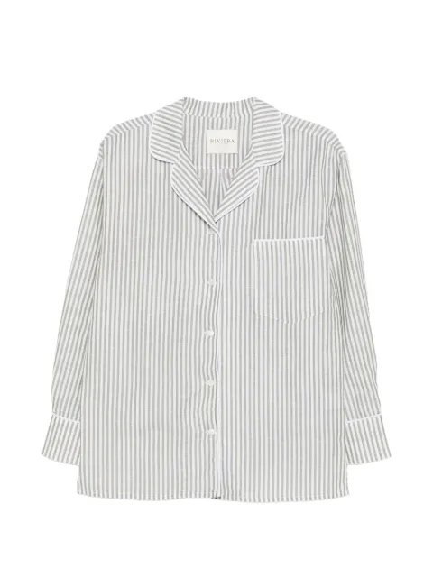 Riviera striped-print shirt White SH04