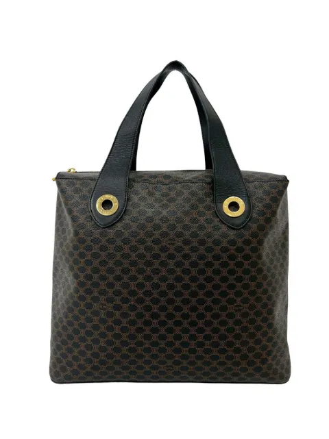 Celine Pre-Owned 1998 Macadam Coated Canvas tote bag Black OAANU7T2D3TMRLKR
