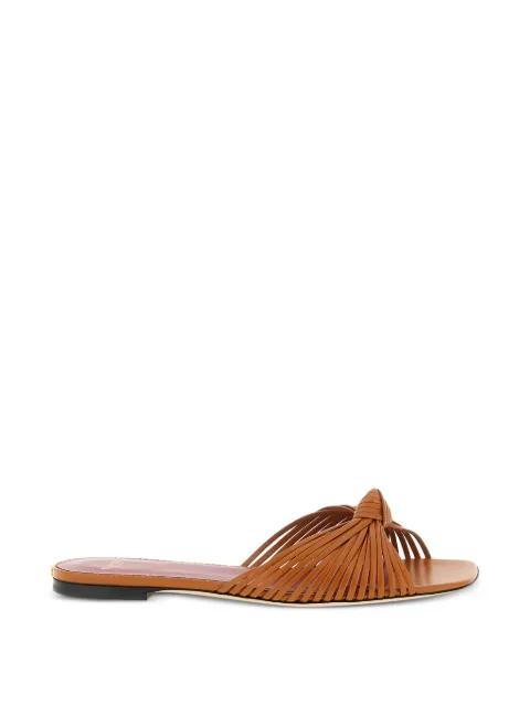 Valentino Garavani Annet knot-detail sandals Brown WS0PJ8ZIC