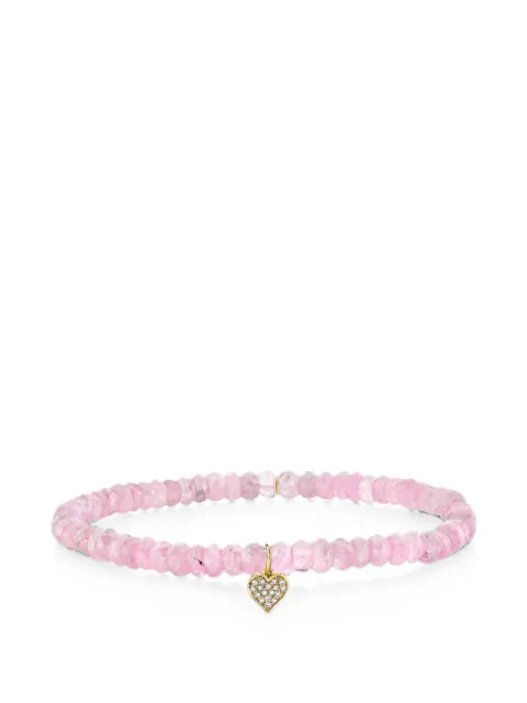 Sydney Evan grapolite and diamond heart bracelet Gold CJP1916Y6265