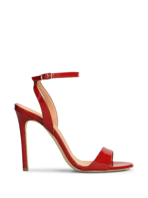 The Seller patent-finish ankle-strap sandals Red SE3013