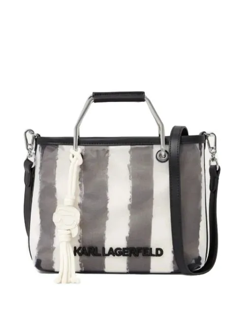 Karl Lagerfeld Ikon mesh tote bag White B2W300742NE