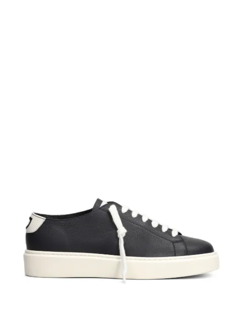 Doucal's pebbled-leather sneakers Black DU3539ALEXPY844