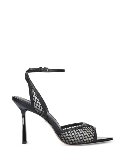 Lola Cruz Ruby mesh-panel sandals Black 191Z02BK