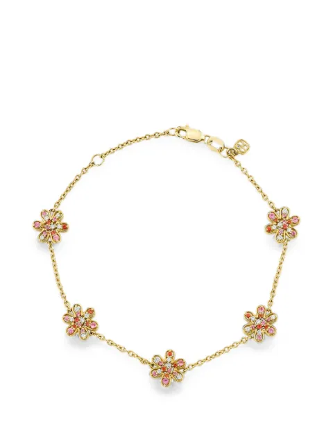 Sydney Evan flower-motif sapphire and diamond bracelet Gold BJP3784OSPSY675XHT