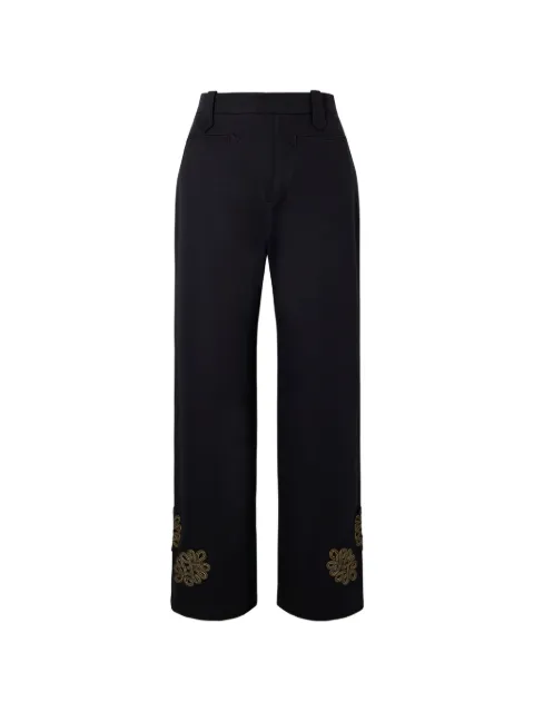 BODE straight-leg trousers Blue WRS26BT022