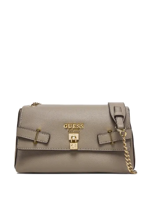 GUESS USA Yesba padlock-embellished satchel bag Neutrals HWBG7833210