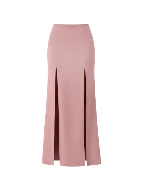 Patrizia Pepe satin slit-detail midi skirt Pink 2G1075A736
