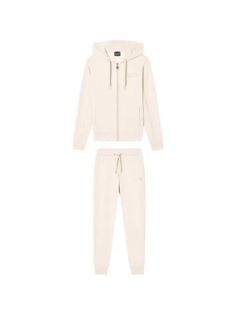Ea7 Emporio Armani logo-print tracksuit Neutrals TJ9RZ8NTV51