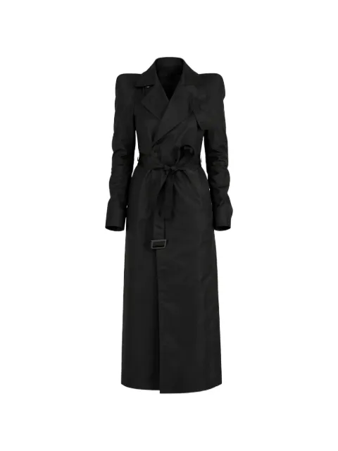 Rick Owens structured-shoulder belted coat Black RO01F6953NCV