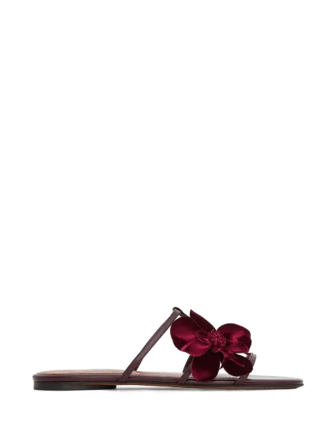 ZIMMERMANN Orchid Slide floral-applique sandals Red 6330FC26A1