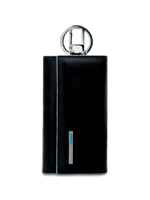 PIQUADRO logo detail key holder Black PC1397B2