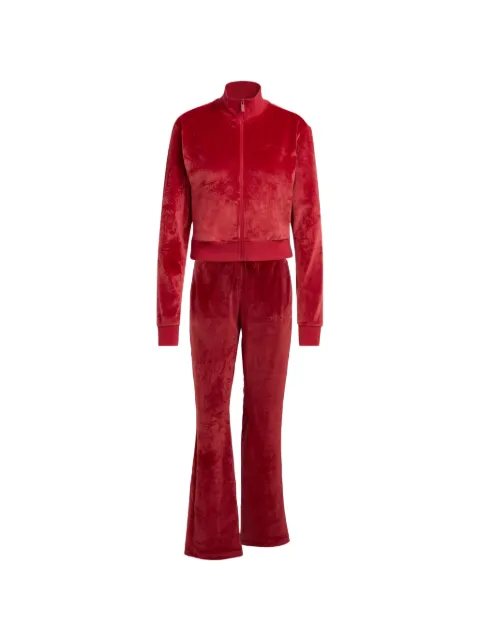 adidas velour tracksuit Red KB8946