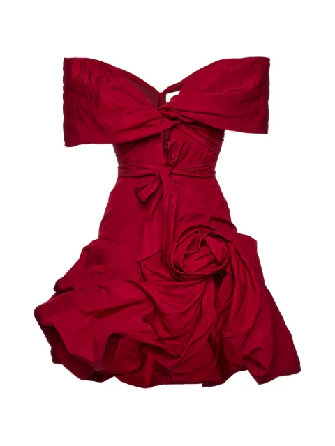 Magda Butrym rosette-detail bubble-skirt dress Red 101526RED