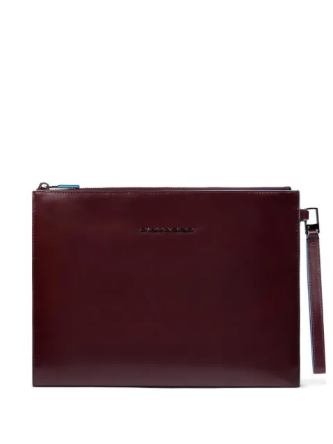 PIQUADRO zipped clutch bag Brown AC6510B2