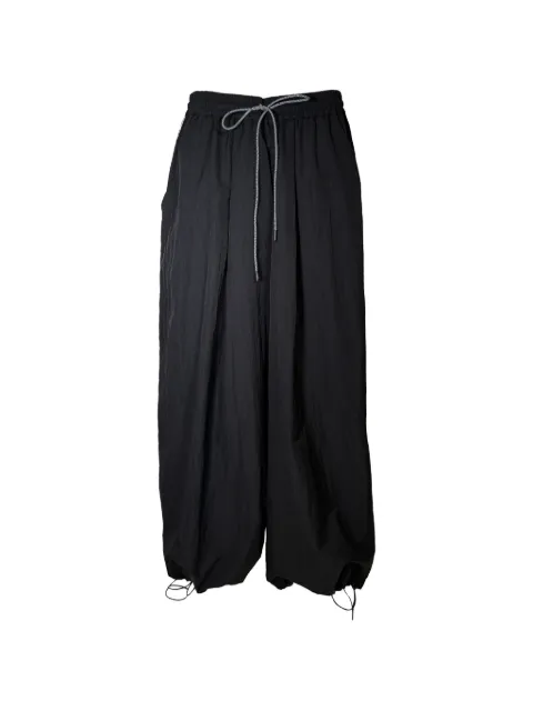Mostly Heard Rarely Seen drawstring-fastening oversized trousers Black MH08BFB03