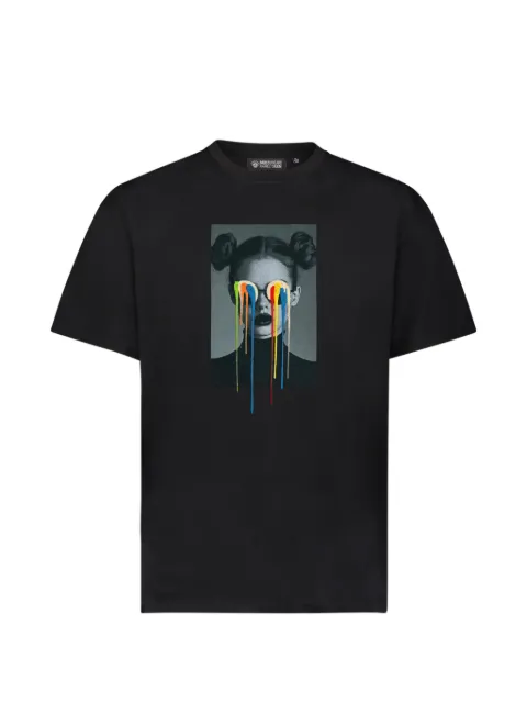 Mostly Heard Rarely Seen embroidered graphic-print T-shirt Black MH08BFT07