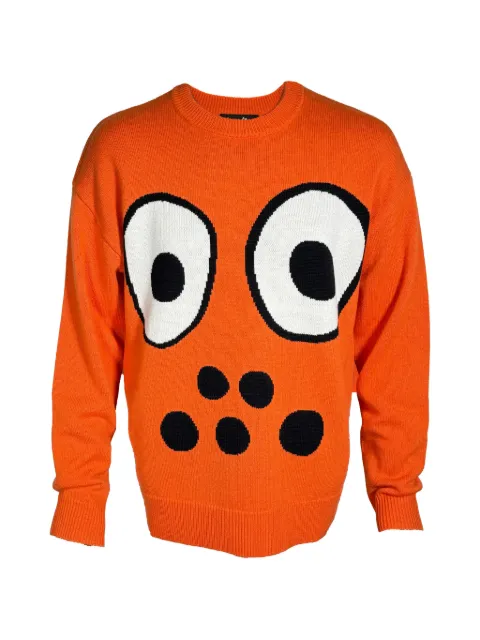 Haculla crew-neck sweater Orange HA08BFSK01