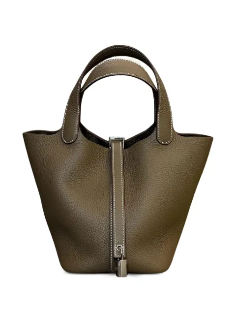 Hermès Pre-Owned 2026 Picotin 18 Togo bucket bag Brown PICOTIN18