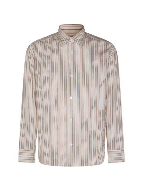 NN07 vertical-stripe shirt Neutrals 2365973746744