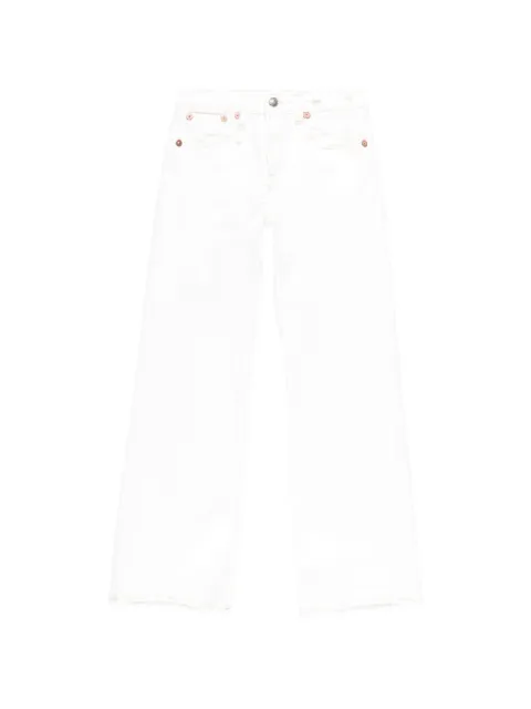 R13 Joan flared cropped jeans White R13WD200