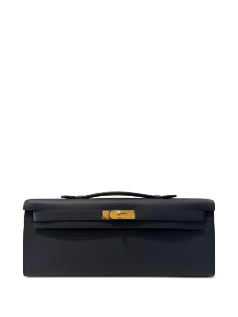 Hermès Pre-Owned 2026 Kelly Cut clutch bag Blue KELLYCUT