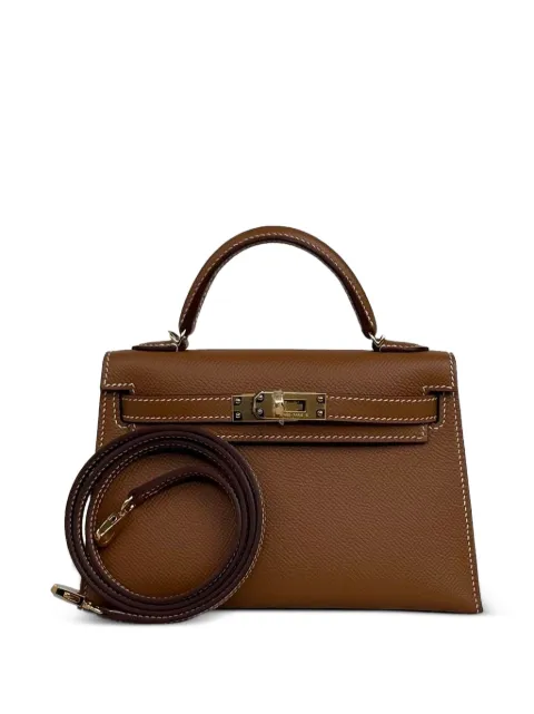 Hermès Pre-Owned 2021 Kelly Sellier 20 handbag Brown MINIKELLYSELLIER20