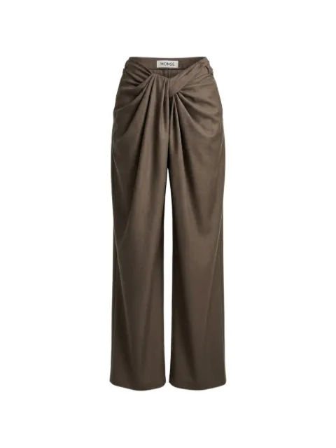 Monse twist-detail trousers Brown MS260712MWS