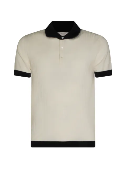 Malo ribbed-knit polo shirt Neutrals UXD152F3I45EM535