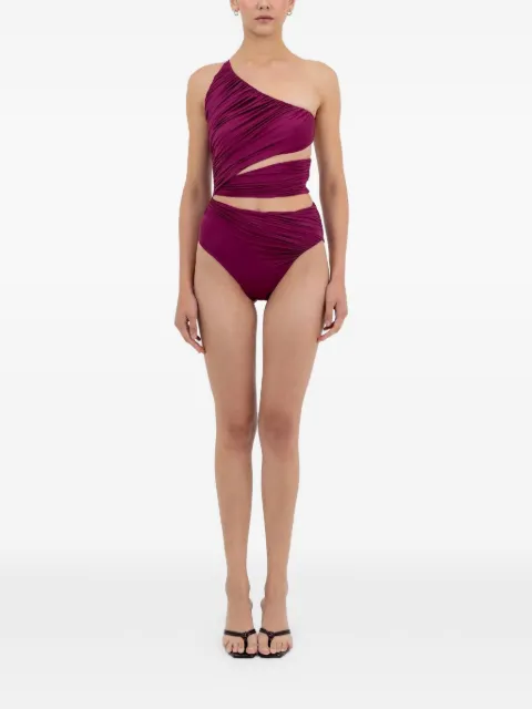 Maygel Coronel Manglar cut-out swimsuit Purple BD273