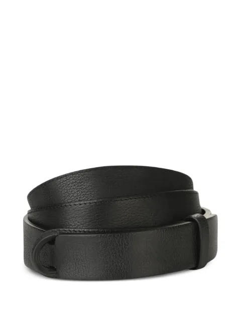 Orciani Chevrette leather belt Black NB0074