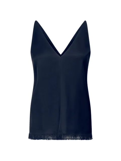 FFORME Emory fringe-trim blouse Black FF00590VI2519