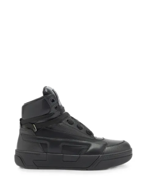 Diesel S-D-Ollie Mid leather high-top sneakers Black Y03900P7736