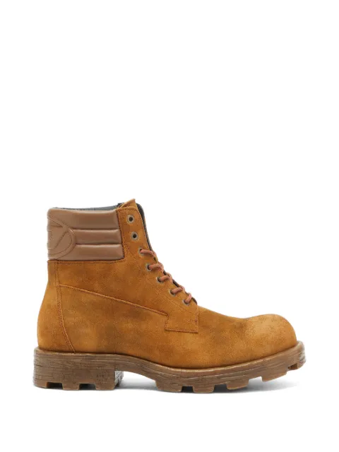 Diesel D-Hammer lace-up ankle boots Brown Y03749P7767