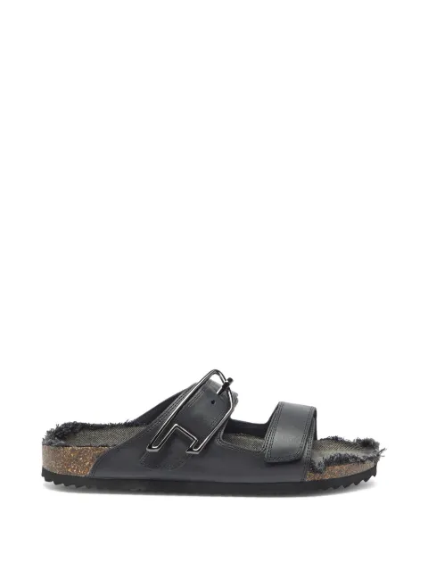 Diesel D-Woodstock D buckle sandals Black Y04005P7766