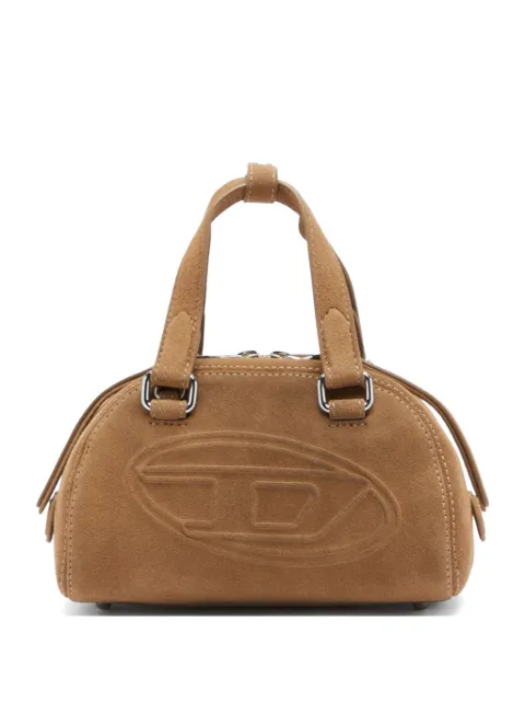 Diesel 1DR Dome-suede small bowling bag Brown X10720P9026