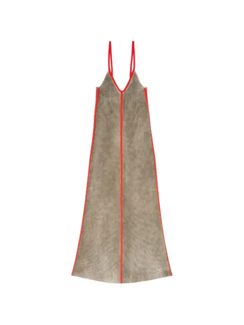 Diesel rib-knitted cami midi dress Grey A238960AGCG