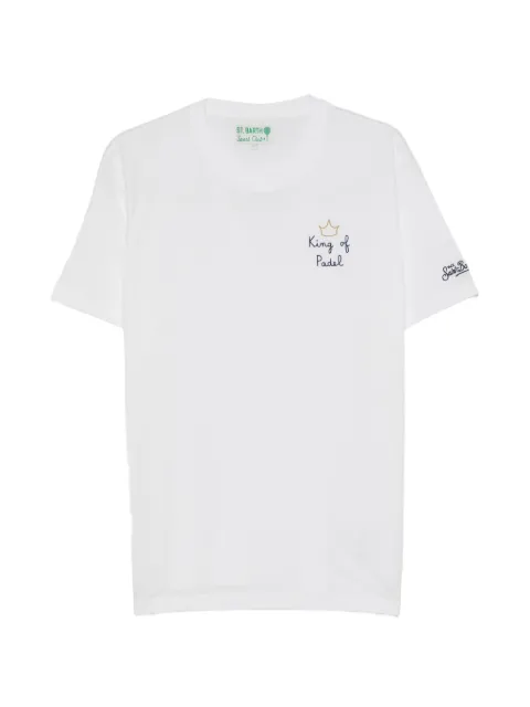 MC2 Saint Barth embroidered cotton T-shirt White POT0001