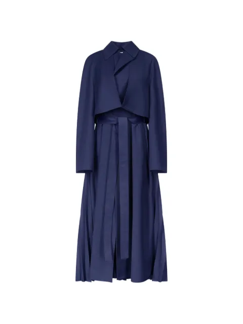 FFORME Lennox pleated trench coat Blue FF00522PL2513