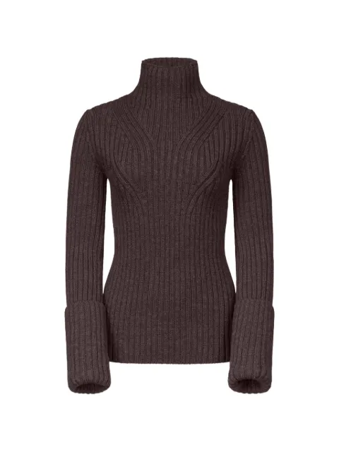 FFORME Astrid ribbed-knit sweater Brown FF00586KN2523