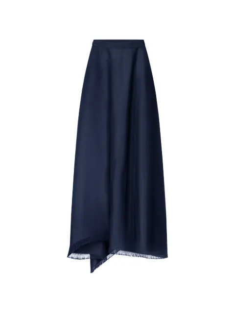 FFORME Ash frayed asymmetric long skirt Black FF00537VI2519