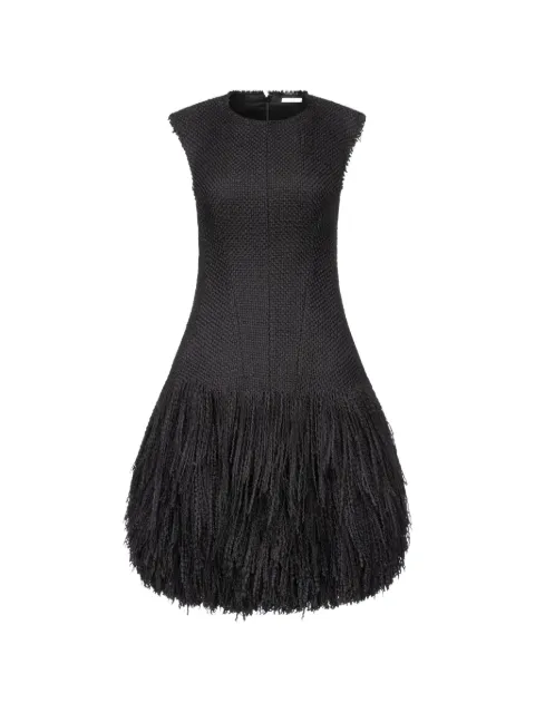 FFORME Talia fringe-detail midi dress Black FF00505WO2518