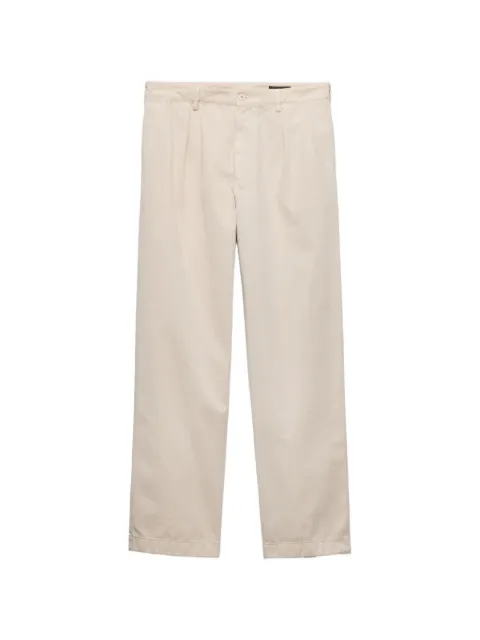 Prada wide-leg cotton pants Neutrals UP0434SOOO192A