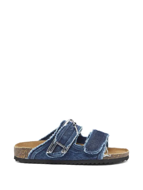 Diesel raw-cut D-buckle sandals Blue Y04000P7720