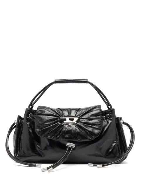 Diesel Scrunch-D leather handbag Black X10684P1003