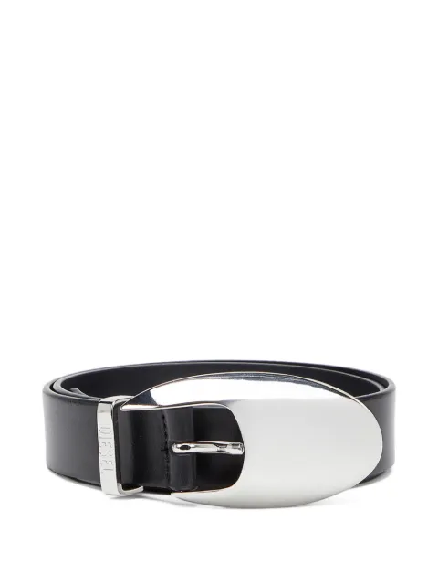 Diesel sculptural-buckle belt Black X10865P9186