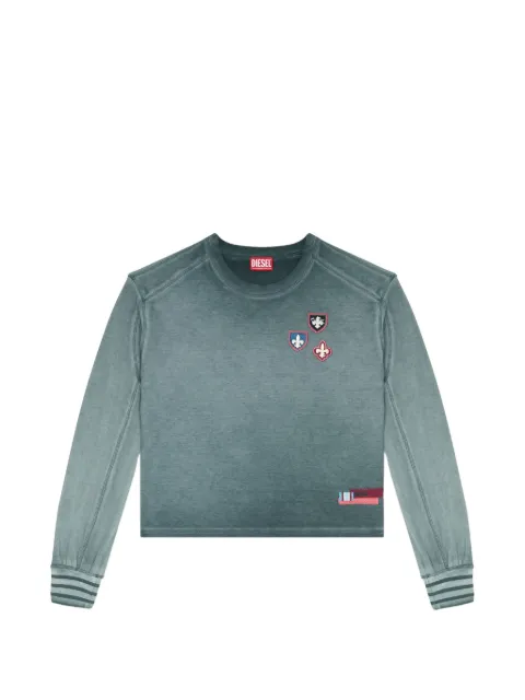 Diesel T-shirt with patches and microwaffle inserts Blue A241480PLDK